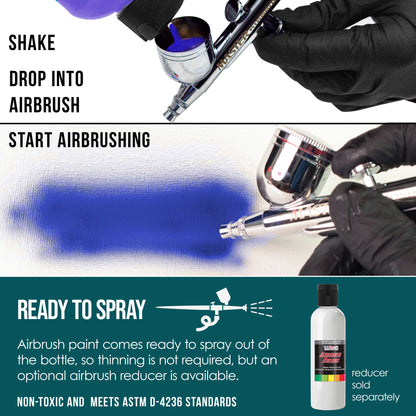 Phtalo Green, Opaque Acrylic Airbrush Paint, 8 oz. Ready to Spray