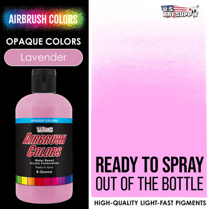 Lavender, Opaque Acrylic Airbrush Paint, 8 oz. Ready to Spray