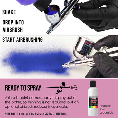 Lavender, Opaque Acrylic Airbrush Paint, 8 oz. Ready to Spray