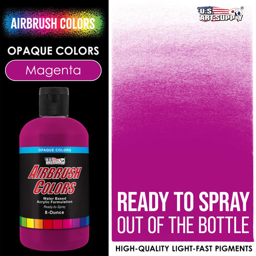 Magenta, Opaque Acrylic Airbrush Paint, 8 oz.