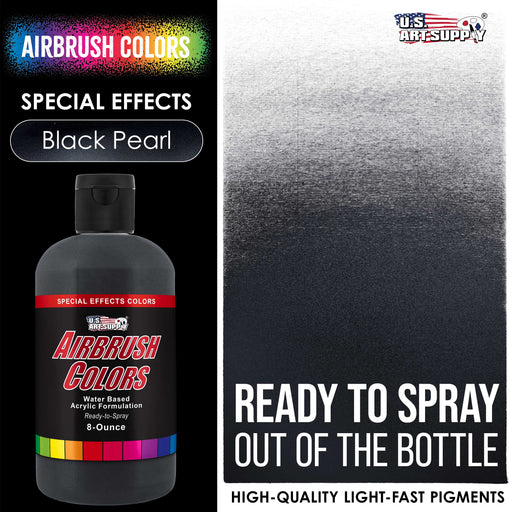 Black Pearl, Pearlized Special Effects Acrylic Airbrush Paint, 8 oz.