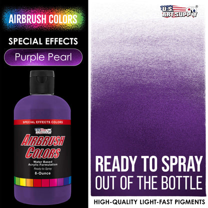 Purple Pearl, Pearlized Acrylic Special Effects Airbrush Paint, 8 oz. Ready to Spray
