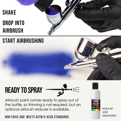 White Pearl, Pearlized Acrylic Special Effects Airbrush Paint, 8 oz. Ready to Spray