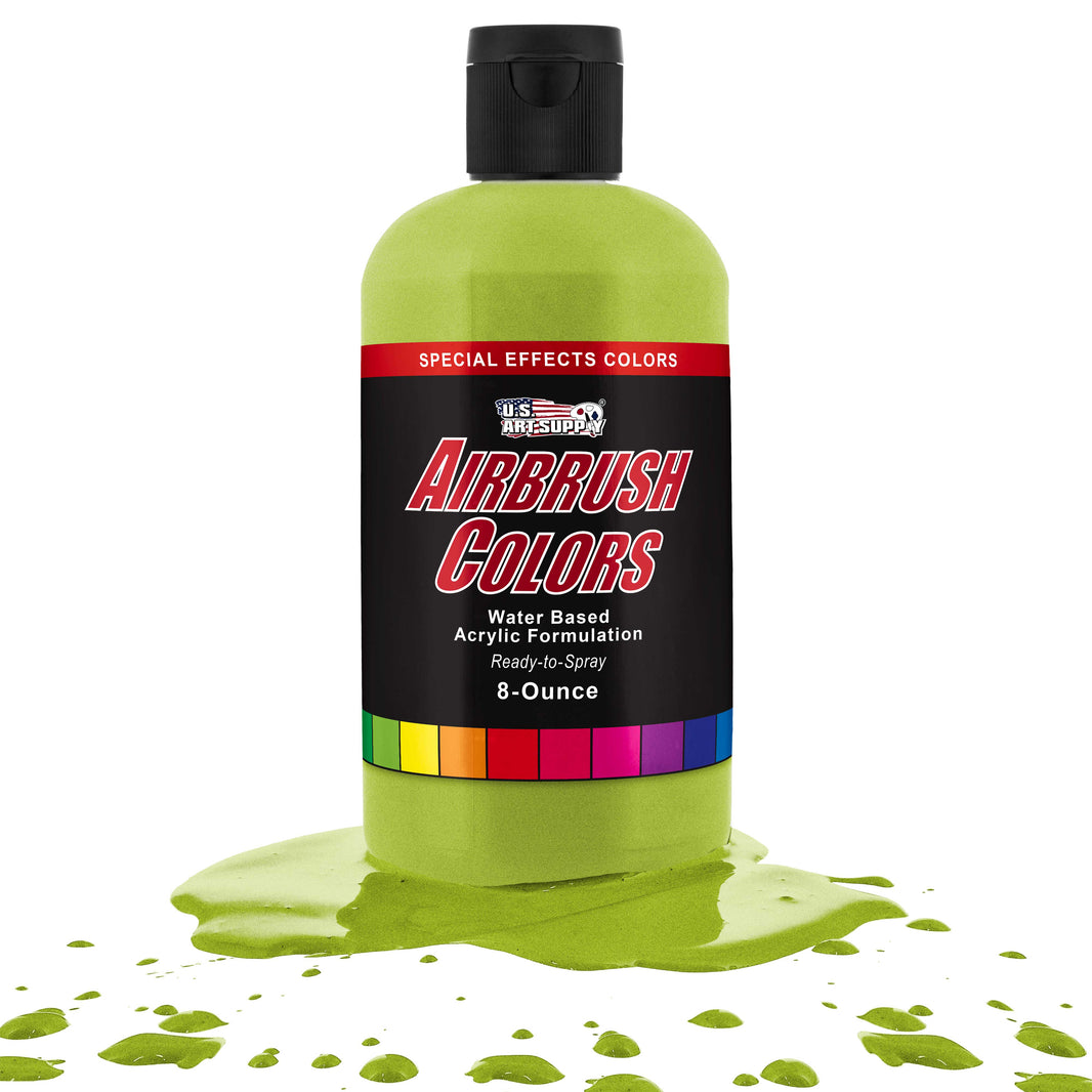 Bright Green Pearl, Pearlized Acrylic Special Effects Airbrush Paint, 8 oz. Ready to Spray