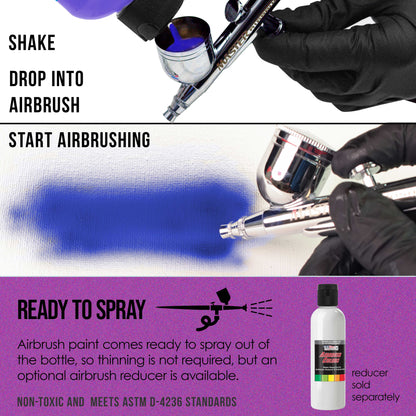 Magenta Pearl, Pearlized Acrylic Special Effects Airbrush Paint, 8 oz. Ready to Spray