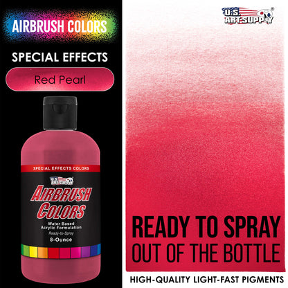 Red Pearl, Pearlized Acrylic Special Effects Airbrush Paint, 8 oz. Ready to Spray