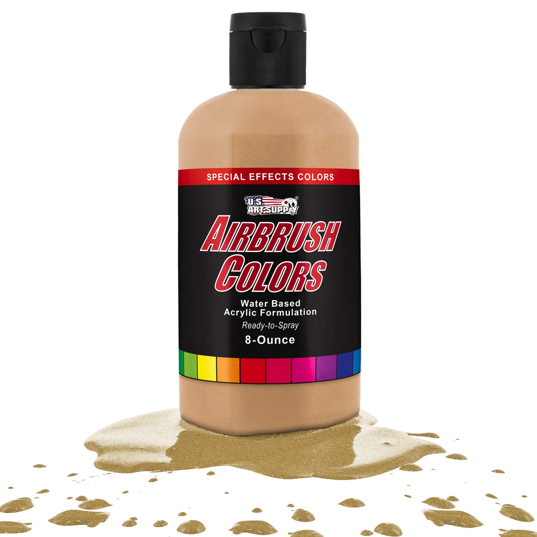 Gold Pearl, Pearlized Acrylic Special Effects Airbrush Paint, 8 oz. Ready to Spray