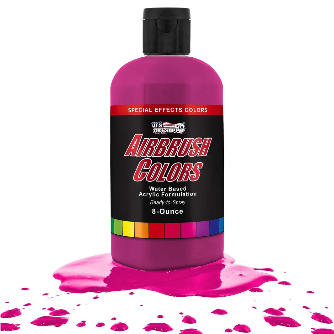Neon Magenta, Acrylic Special Effects Airbrush Paint, 8 oz. Ready to Spray
