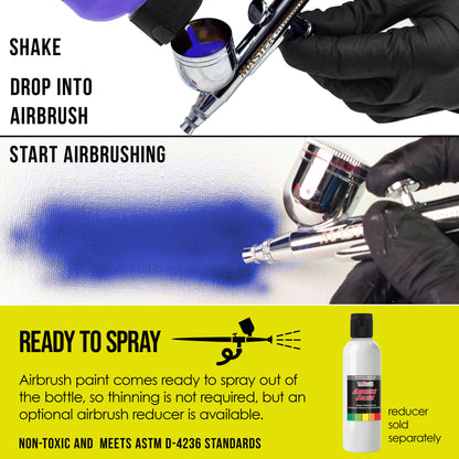 Neon Chartreuse, Green/Yellow Acrylic Special Effects Airbrush Paint, 8 oz. Ready to Spray