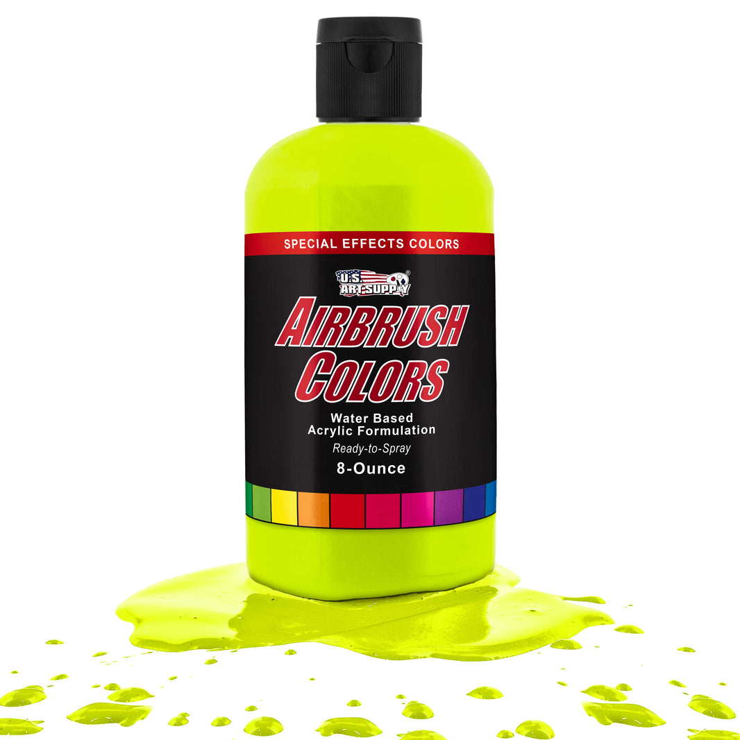 Neon Chartreuse, Green/Yellow Acrylic Special Effects Airbrush Paint, 8 oz. Ready to Spray