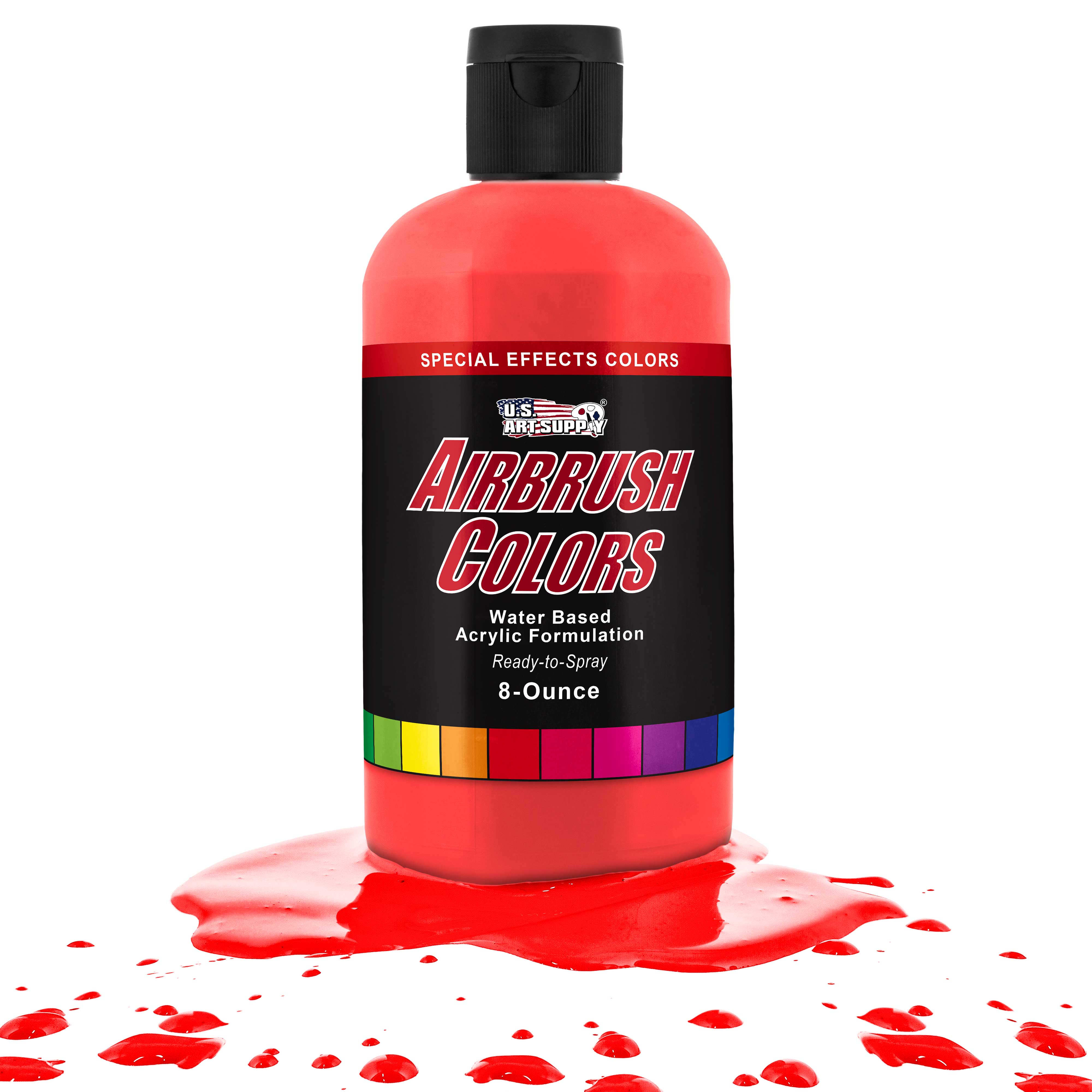 藪跳ねアヌーリッド Anurid Brushhopper foil 美品 Neon Red, Fluorescent Special Effects Acrylic Airbrush Paint, 8 Oz