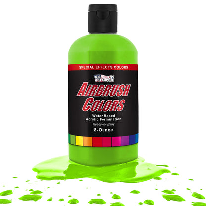Neon Green, Acrylic Special Effects Airbrush Paint, 8 oz. Ready to Spray