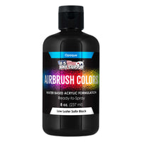 Low Luster Satin Black, Acrylic Airbrush Paint, 8 oz. Ready to Spray