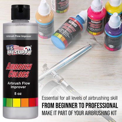 Airbrush Flow Improver, 8-Ounce Bottle - Additive to Improve Acrylic Paint Flow, Reduce Clogs, Paint Wetting, Thinner - Artist Tool