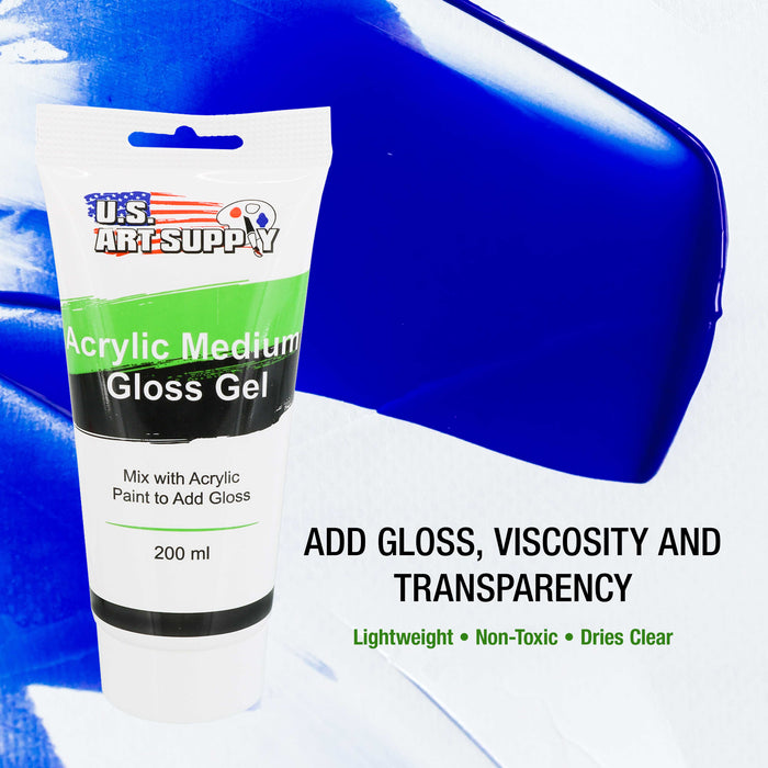 Gel Medium Gloss Acrylic Medium, 200ml Tube