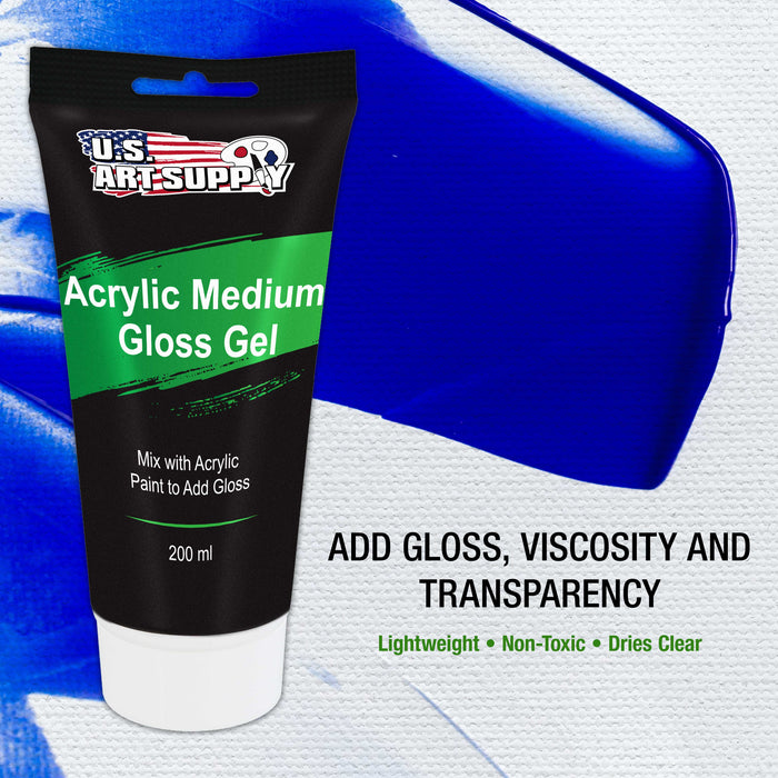 Gel Medium Gloss Acrylic Medium, 200ml Tube