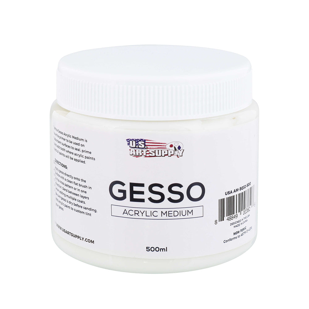 White Gesso Acrylic Medium, 500ml Tube