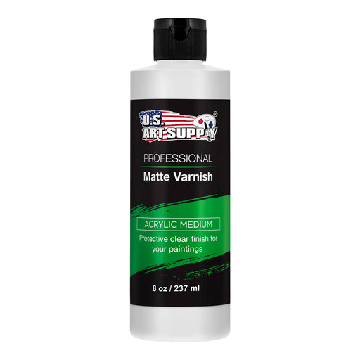 U.S. Art Supply Professional Matte Varnish - 8 Ounce