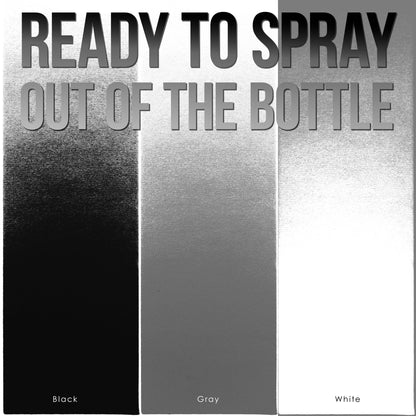 Surface Primer Airbrush Paint Set - Black, White, Gray (4 oz) - Acrylic Primer Paint, Water-Based Acrylic Polyurethane for Miniatures, Models, Plastic, Metal, Wood, Canvas, 3D Prints