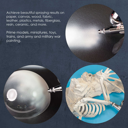 White Surface Primer Airbrush Paint, 8 oz - Acrylic Primer Paint, Ready-To-Spray, Water-Based Acrylic Polyurethane for Miniatures, Models, Plastic, Metal, Wood, Canvas, 3D Prints