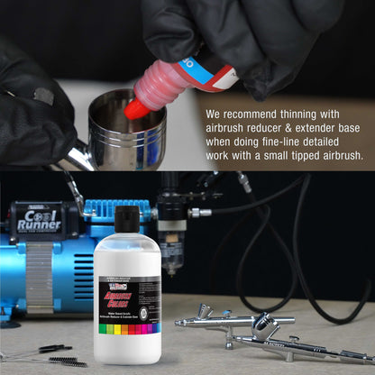 16-Ounce Airbrush Thinner Reducer and Extender Base for Acrylic Paints - Airbrush Paint Thinner, Reduces Viscosity, Improves Flow, Thins Acrylic Pouring Paint
