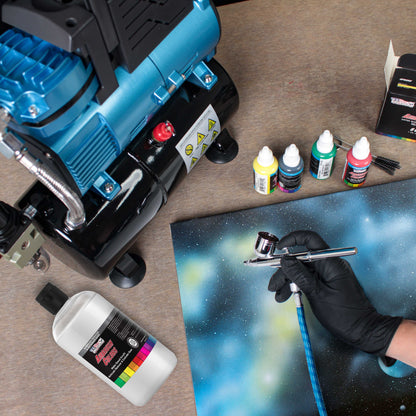 16-Ounce Airbrush Thinner Reducer and Extender Base for Acrylic Paints - Airbrush Paint Thinner, Reduces Viscosity, Improves Flow, Thins Acrylic Pouring Paint
