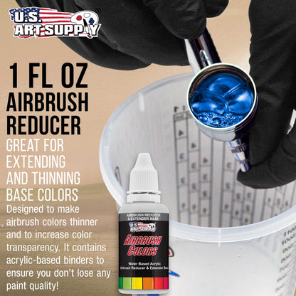 1-Ounce Pint Airbrush Thinner for Reducing Airbrush Paint for All Acrylic Paints - Extender Base, Reducer to Thin Colors Improve Flow