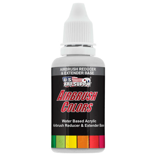 U.S. Art Supply 1-Ounce Pint Airbrush Thinner for Reducing Airbrush Paint for All Acrylic Paints - Extender Base, Reducer to Thin Colors Improve Flow