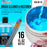 U.S. Art Supply Brush Cleaner and Restorer, 16 oz - Cleans Paint Brushes, Airbrushes, Art Tools, Remove Dried On Acrylic Oil, Water-Based Paint Colors