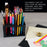 96 Hole Plastic Pencil & Brush Holder - Desk Stand Organizer Holder for Pens, Paint Brushes, Colored Pencils, Markers