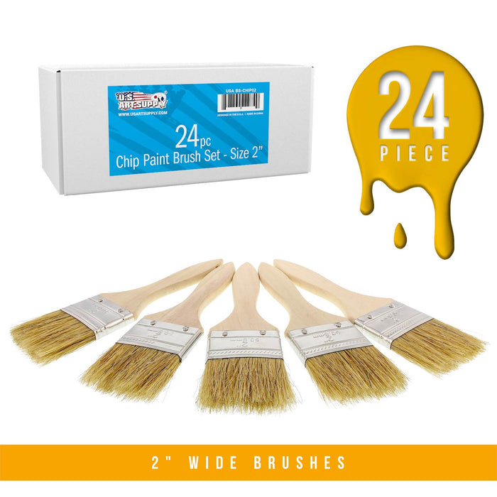 288 Pack of 2 inch Paint and Chip Paint Brushes for Paint, Stains, Varnishes, Glues, and Gesso
