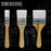 3 Pack of Variety Size Synthetic Bristle Paint, Chip and Utility Paint Brushes for Paint, Stains, Varnishes, Glues, and Gesso