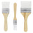3 Pack of Variety Size Synthetic Bristle Paint, Chip and Utility Paint Brushes for Paint, Stains, Varnishes, Glues, and Gesso