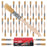 36 Pack of 1/2 inch Paint and Chip Paint Brushes for Paint, Stains, Varnishes, Glues, and Gesso