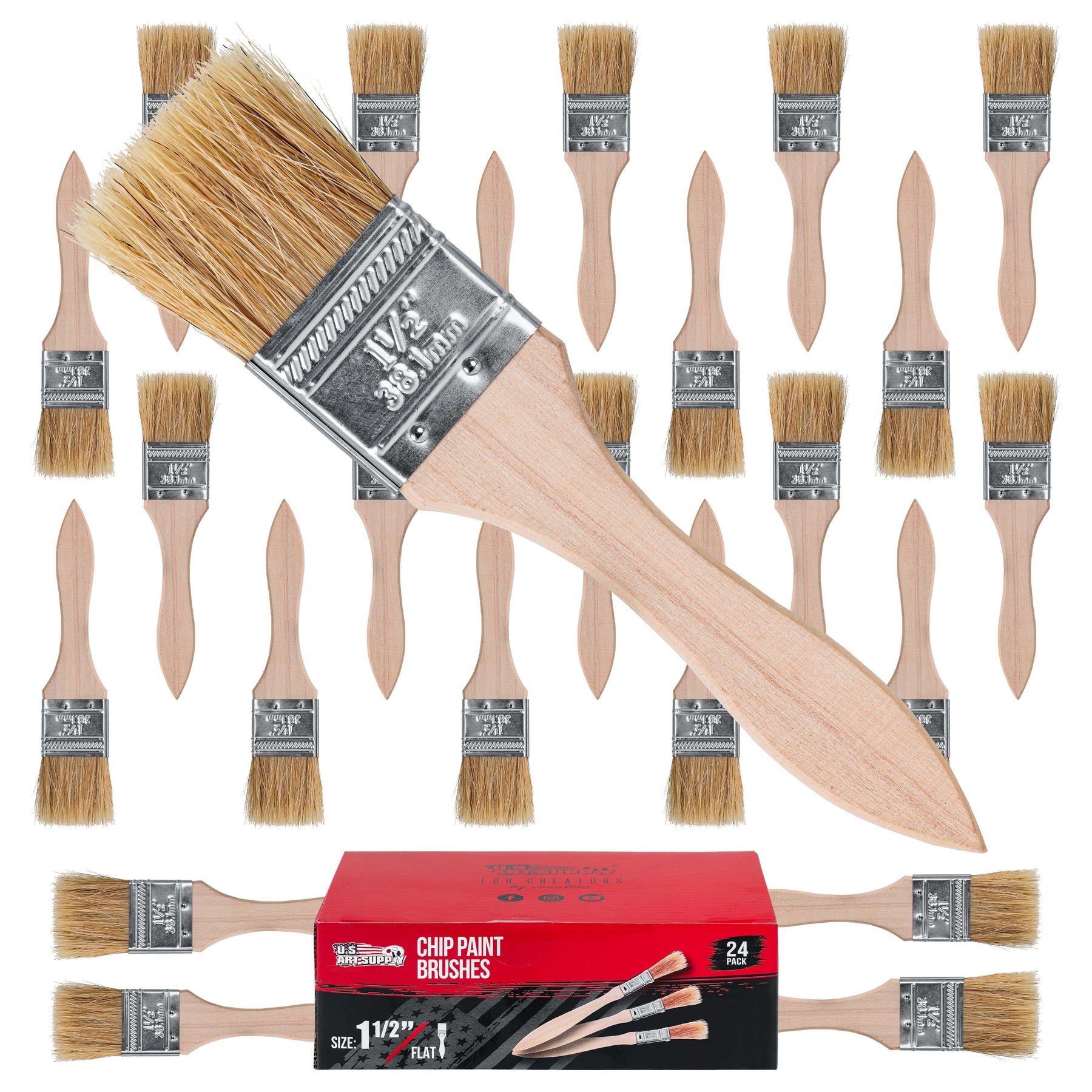 1 in. Flat Chip Brush