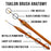 U.S. Art Supply 8 Piece Taklon Detail and Liner Artist Brush Set with Wood Comfort Grip Handles - Art, Detailing, Acrylic, Oil, Watercolor