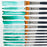 U.S. Art Supply 12 Piece Special Effects Artist Paint Brush Set - Taklon Synthetic FX Brushes, Ribbon, Muti-Liner, Angular - Watercolor, Acrylic, Oil