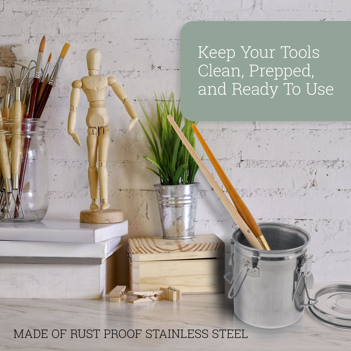 Small Stainless Steel Deluxe Brush Washer