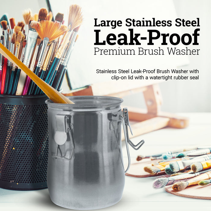 Large Stainless Steel Premium Brush Washer