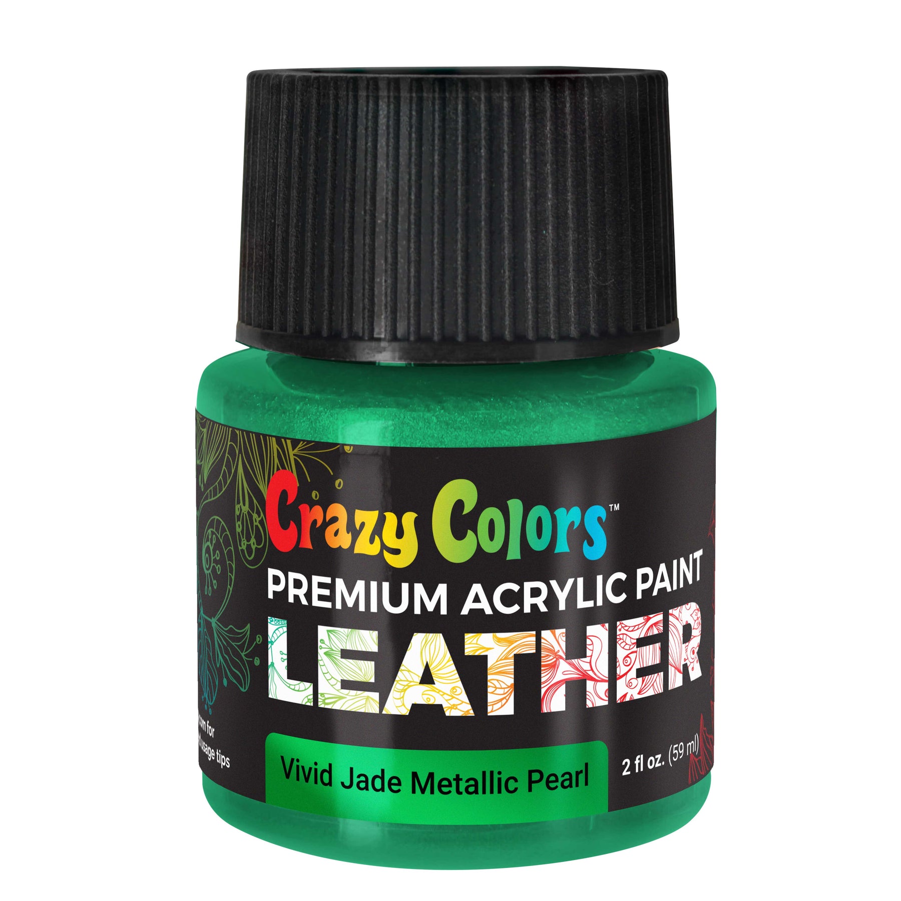 Vivid Jade Green Metallic Pearl Premium Acrylic Leather and Shoe