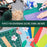 24" x 36" Self-Healing Cutting Mat 5-Ply - Double-Sided Green/Black Craft Mat, Non-Slip Cutting Mats for Crafts, Sewing, Quilting, Scrapbooking