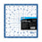 8" x 8" Rotary White/Blue High Contrast Professional Self Healing 7-Layer Durable Non-Slip Cutting Mat Great for Scrapbooking, Quilting, Sewing
