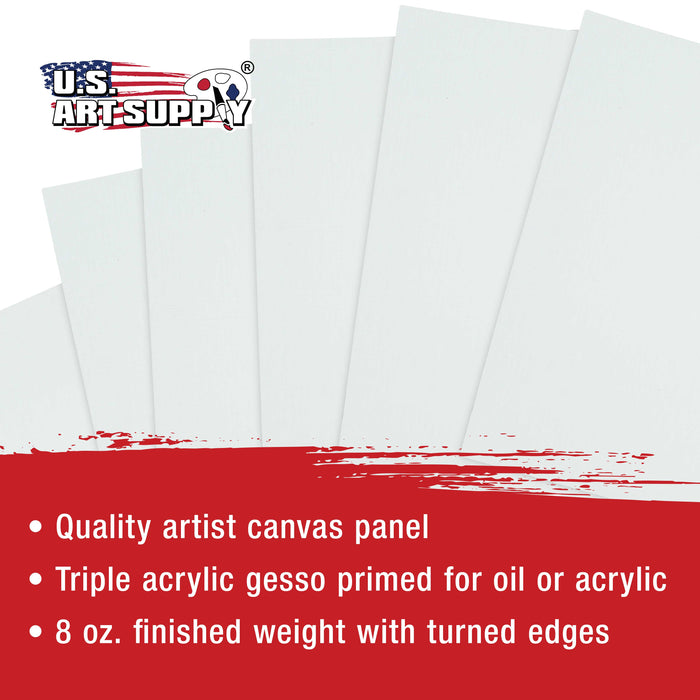 5" x 7" Professional Artist Quality Acid Free Canvas Panel Boards for Painting 24-Pack