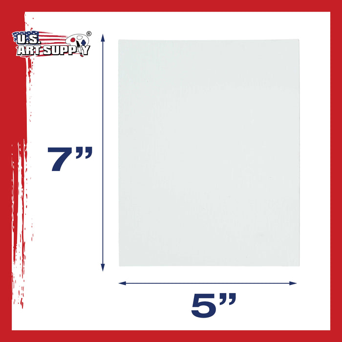 5" x 7" Professional Artist Quality Acid Free Canvas Panel Boards for Painting 96-Pack
