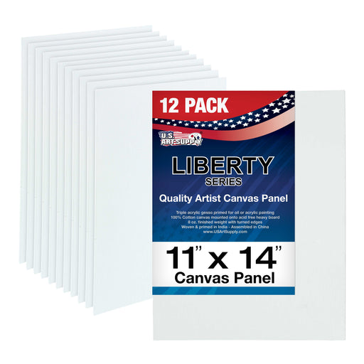 11" x 14" Professional Artist Quality Acid Free Canvas Panel Boards for Painting 12-Pack