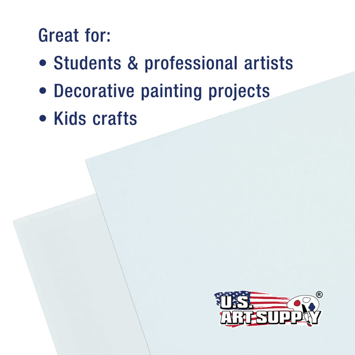 12" x 12" Professional Artist Quality Acid Free Canvas Panel Boards for Painting 12-Pack