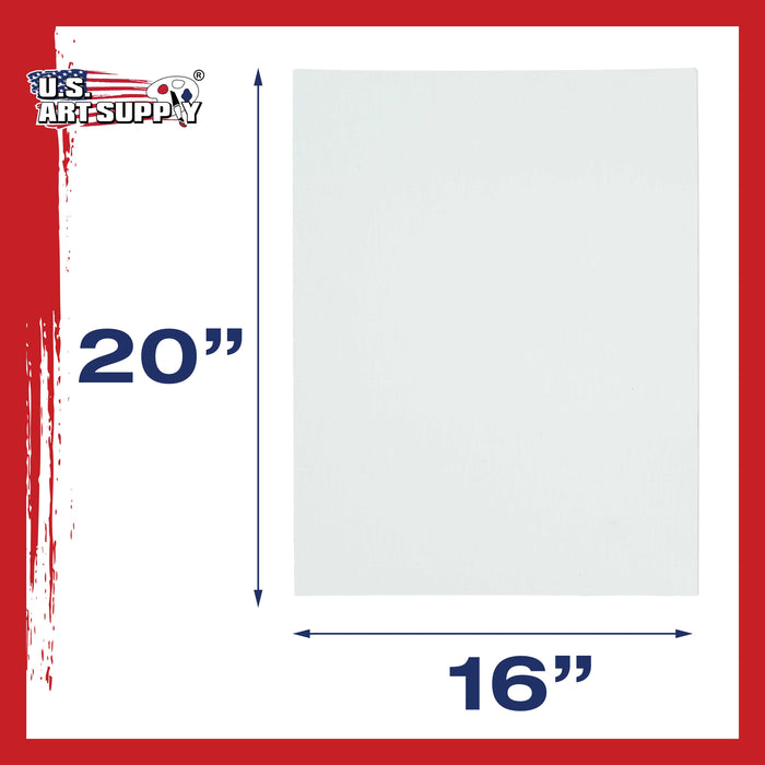 16" x 20" Professional Artist Quality Acid Free Canvas Panel Boards for Painting 12-Pack