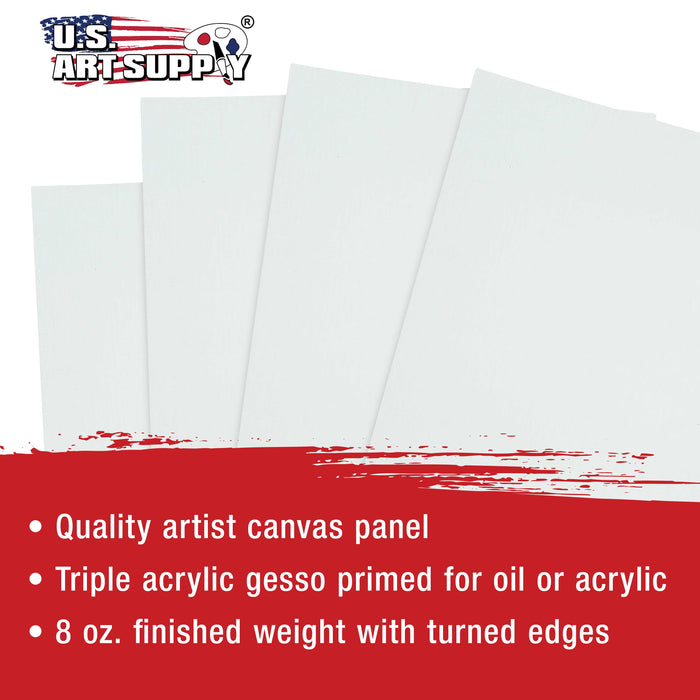 16" x 20" Professional Artist Quality Acid Free Canvas Panel Boards for Painting 4-Pack