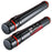 Black Telescoping Drafting Tube (Pack of 2) - 3-1/4" Outside/2-7/8" Inside Diameter, Expands 25" to 42-1/2", Durable Protection with Shoulder Strap - Ideal for Posters, Blueprints, Art