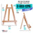 10.5" Small Tabletop Display Stand A-Frame Artist Easel, 12 Pack - Beechwood Tripod, Portable Kids Student School Painting Party Table Desktop Easel